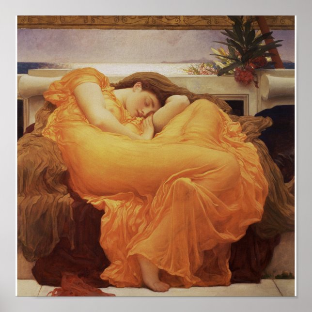 Frederic Leighton - Flaming June Poster (Front)