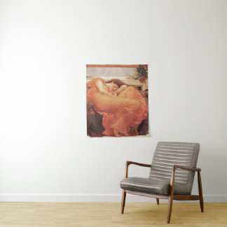 Frederic Lord Leighton Flaming June Square Art Tapestry