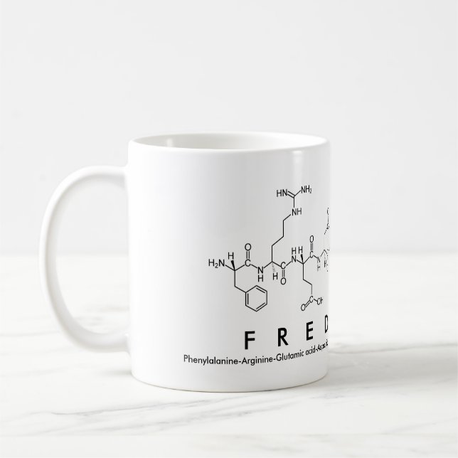 Frédéric peptide nom mug (Gauche)