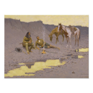 Frederic Remington - A New Year on the Cimarron Photo Print