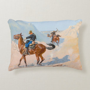 Frederic Remington - The Advance-Guard, or The Mil Accent Pillow