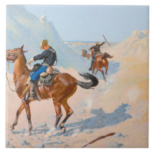 Frederic Remington - The Advance-Guard, or The Mil Tile