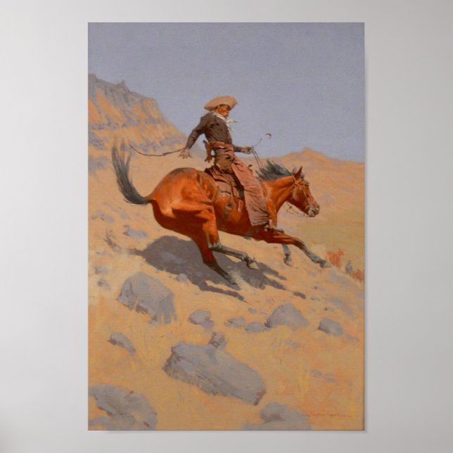 Frederic Remington - The Cowboy Poster (Front)