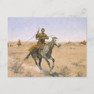 Frederic Remington - The Flight Postcard