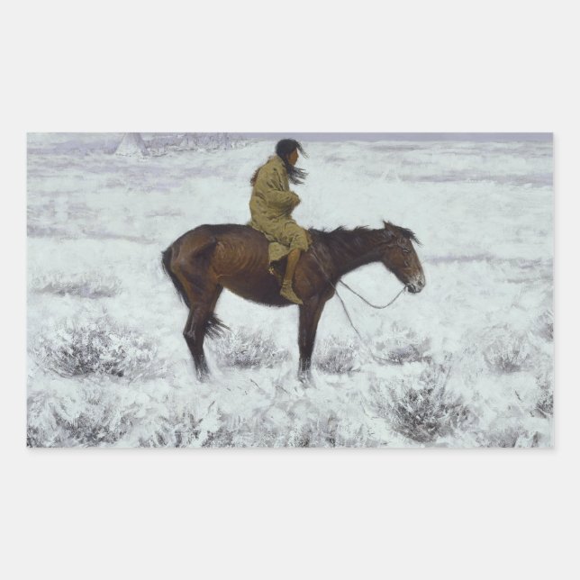 Frederic Remington - The Herd Boy Sticker (Front)