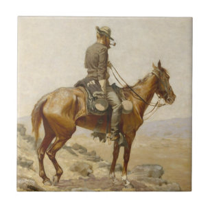Frederic Remington - The Lookout Tile