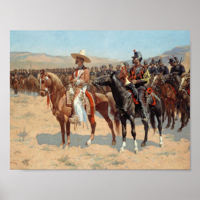 Frederic Remington - The Mexican Major Poster (Front)