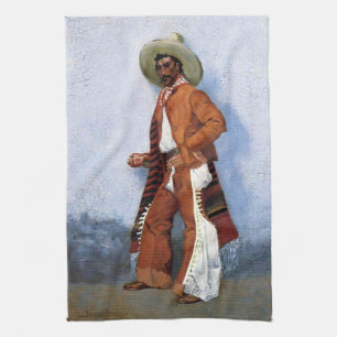 Frederic Remington Western Art “A Vaquero” Kitchen Towel