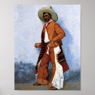 Frederic Remington Western Art “A Vaquero” Poster