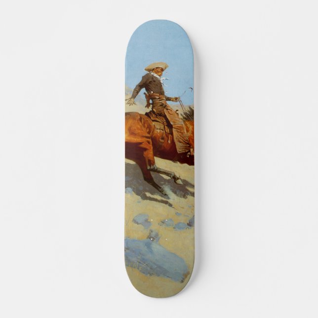 Frederic Remington's The Cowboy (1902) Skateboard (Front)