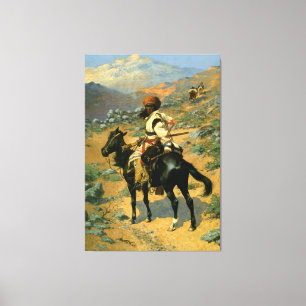 Frederic Remington's The Indian Trapper (1889) Canvas Print