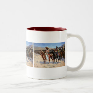 Frederic Remington's The Mexican Major (1889) Two-Tone Coffee Mug