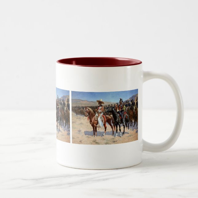 Frederic Remington's The Mexican Major (1889) Two-Tone Coffee Mug (Right)