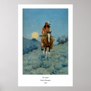 Frederic Remington's The Outlier 1909 Poster