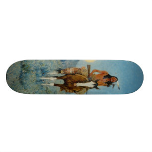 Frederic Remington's The Outlier 1909 Skateboard