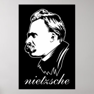 Frederich Nietzsche Portrait Mousepad Poster