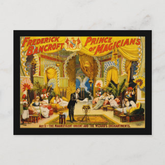 Frederick Bancroft prince of magicians Postcard