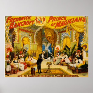 Frederick Bancroft prince of magicians Poster