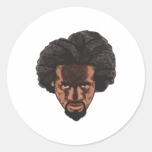Frederick Dougl Day Black History Month Abolitioni Classic Round Sticker