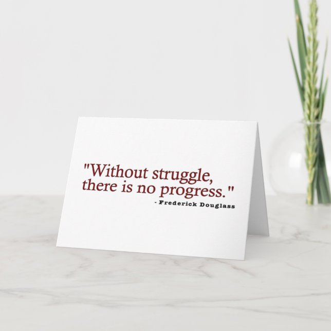 Frederick Douglas Quote Card (Front)
