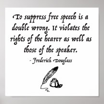 Frederick Douglass Free Speech Quote