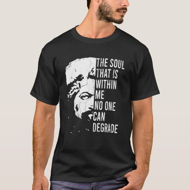 Frederick Douglass Quote Apparel Black History Mon T-Shirt (Front)