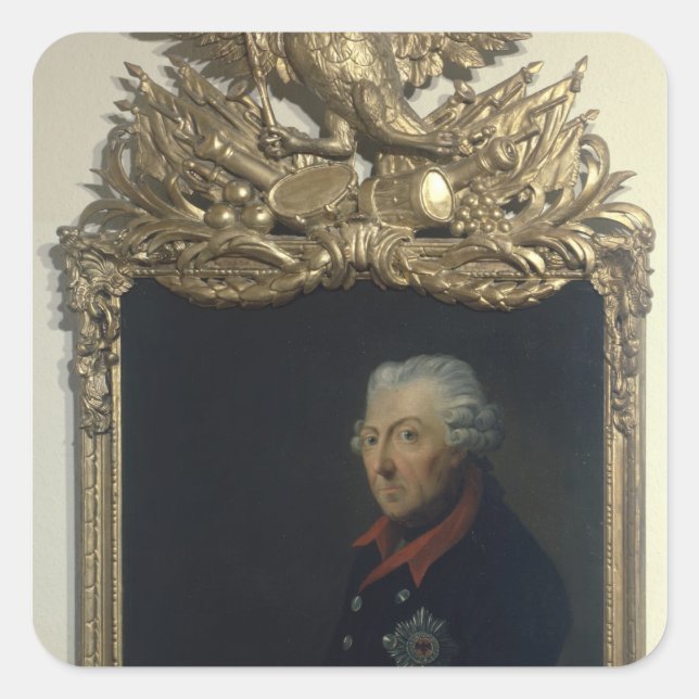 Frederick II of Prussia Square Sticker (Front)
