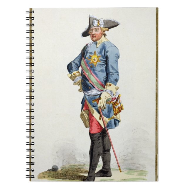 Frederick II "the Great" (1712-86) King of Prussia Notebook (Front)