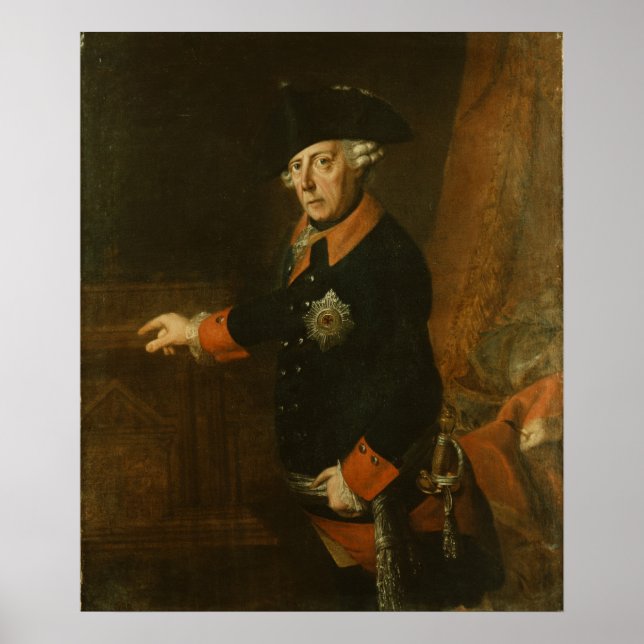 Frederick II The Great of Prussia, c.1763 Poster (Front)