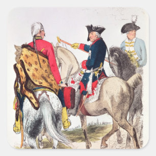 Frederick II the Great Square Sticker