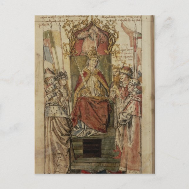 Frederick III surrounded by Prince Electors Postcard (Front)