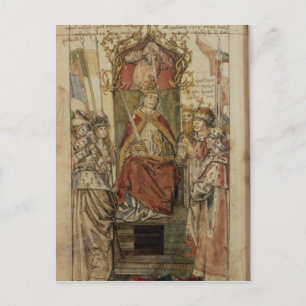 Frederick III surrounded by Prince Electors Postcard