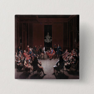 Frederick I's Tobacco College in the Berliner 2 Inch Square Button