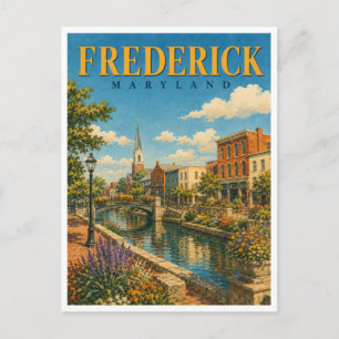 Frederick Maryland Carroll Creek GeoSaga Postcard