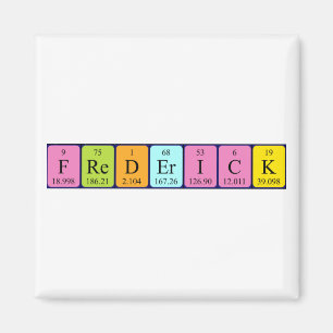 Frederick periodic table name magnet