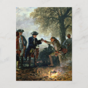 Frederick the Great  with Zieten at the Camp Postcard