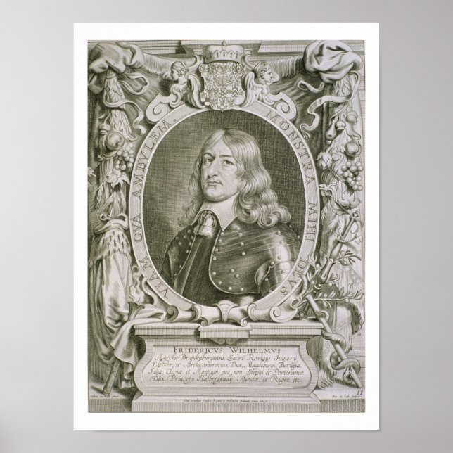 Frederick William (1620-88) Elector of Brandenburg Poster (Front)
