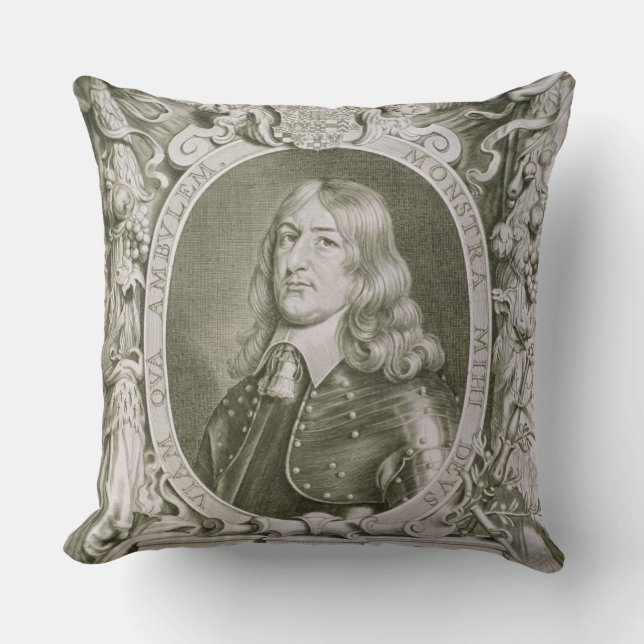 Frederick William (1620-88) Elector of Brandenburg Throw Pillow (Front)