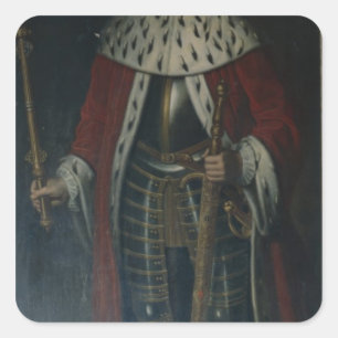 Frederick William I, King of Prussia Regalia Square Sticker
