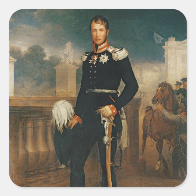 Frederick William III, King of Prussia Square Sticker (Front)