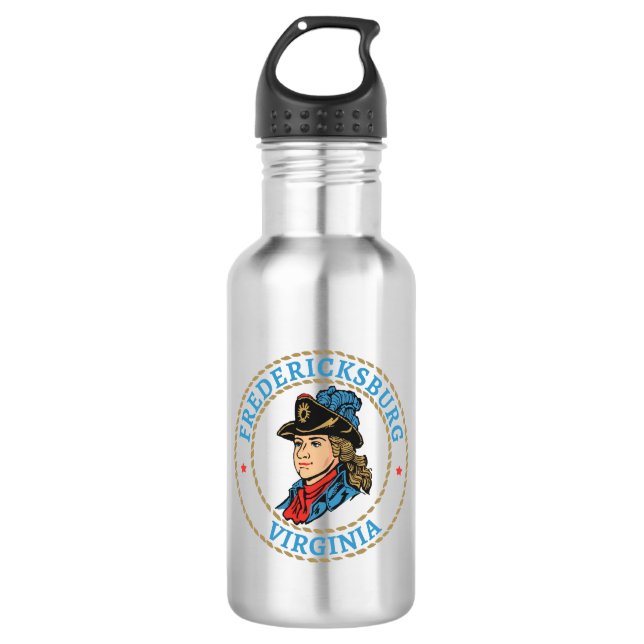 Fredericksburg Virginia Colonial 532 Ml Water Bottle (Front)