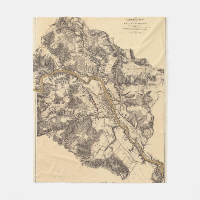 Fredericksburg, Virginia Fleece Blanket (Front)