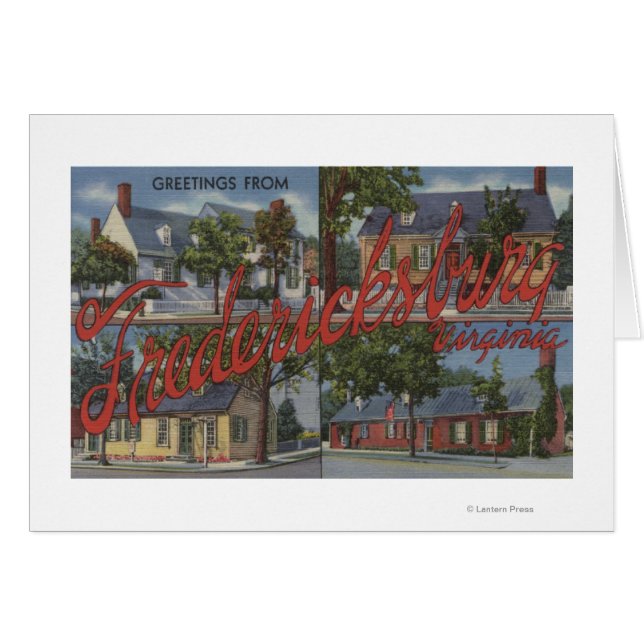 Fredericksburg, Virginia - Large Letter Scenes (Front Horizontal)