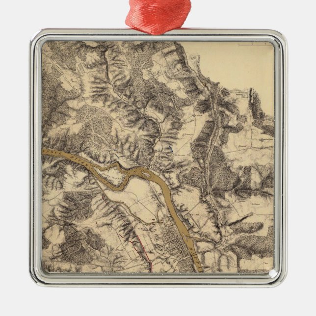 Fredericksburg, Virginia Metal Ornament (Front)