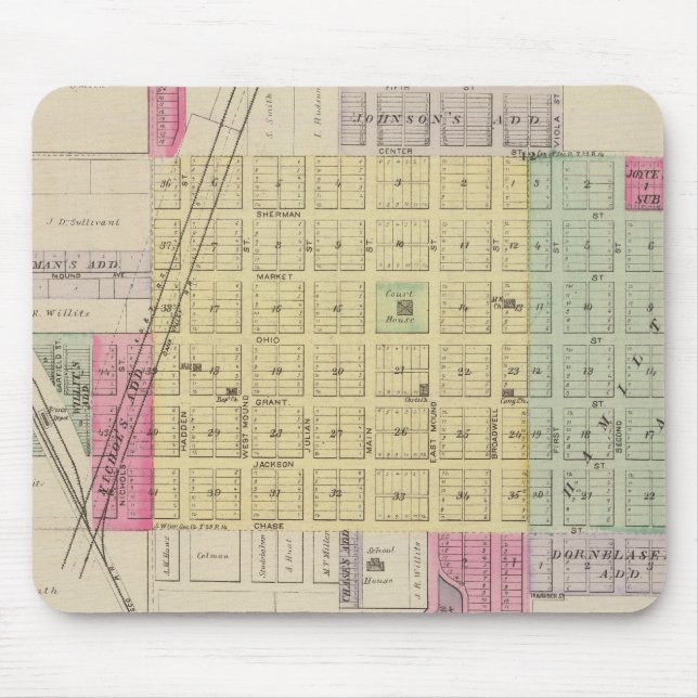 Fredonia, Benedict, Buffalo, Kansas Mouse Pad (Front)