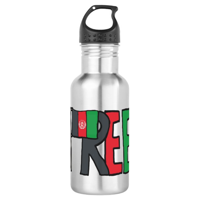 Free Afghanistan 532 Ml Water Bottle (Front)