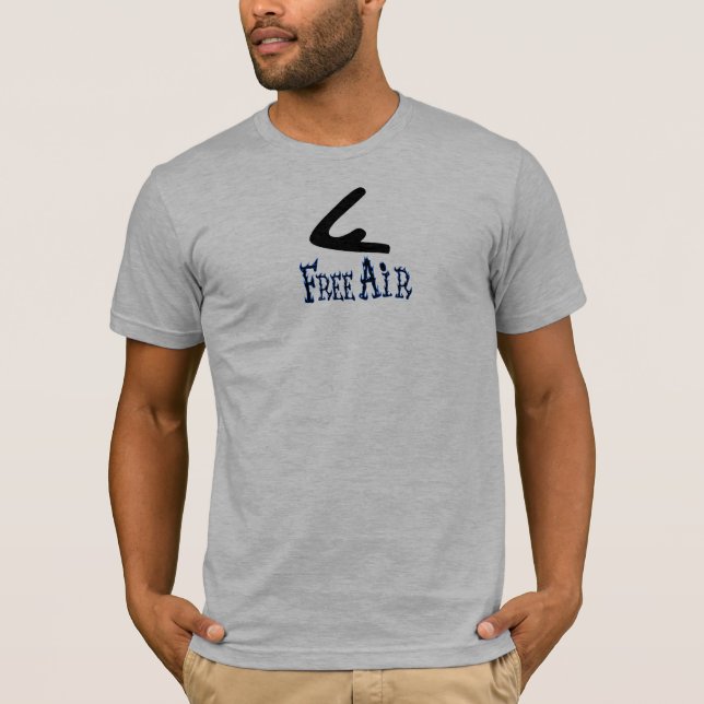 Free Air Black & Blue Tight Tee (Front)