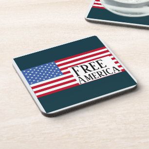 Free America Beverage Coaster