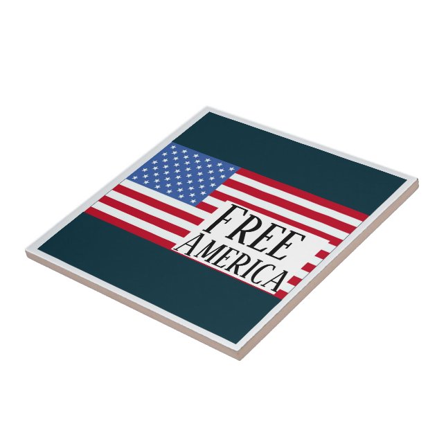 Free America Ceramic Tile (Side)