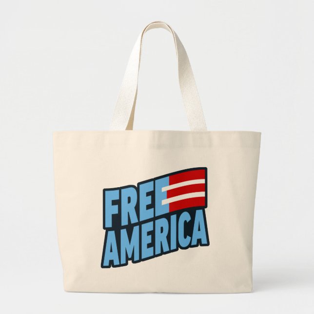 Free America Jumbo Tote (Front)